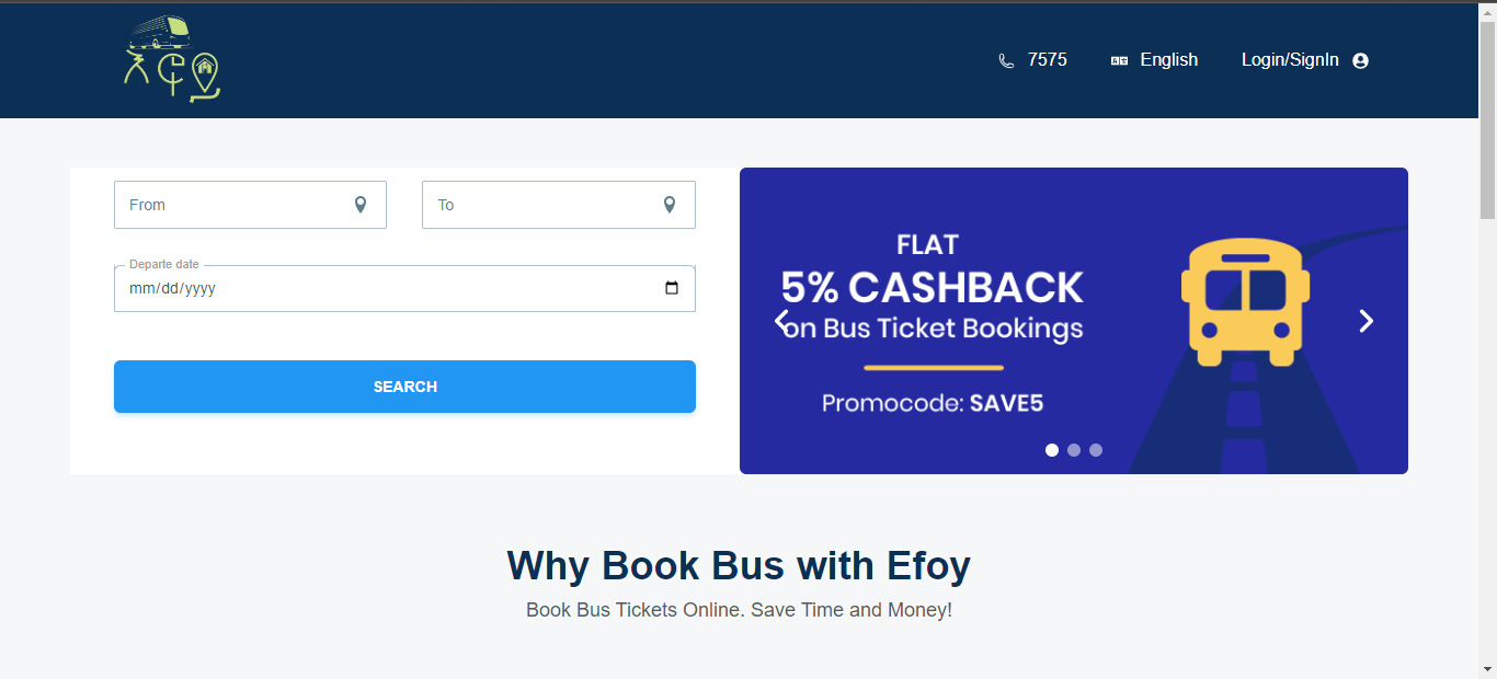 Bus Reservation System - Screenshot 2