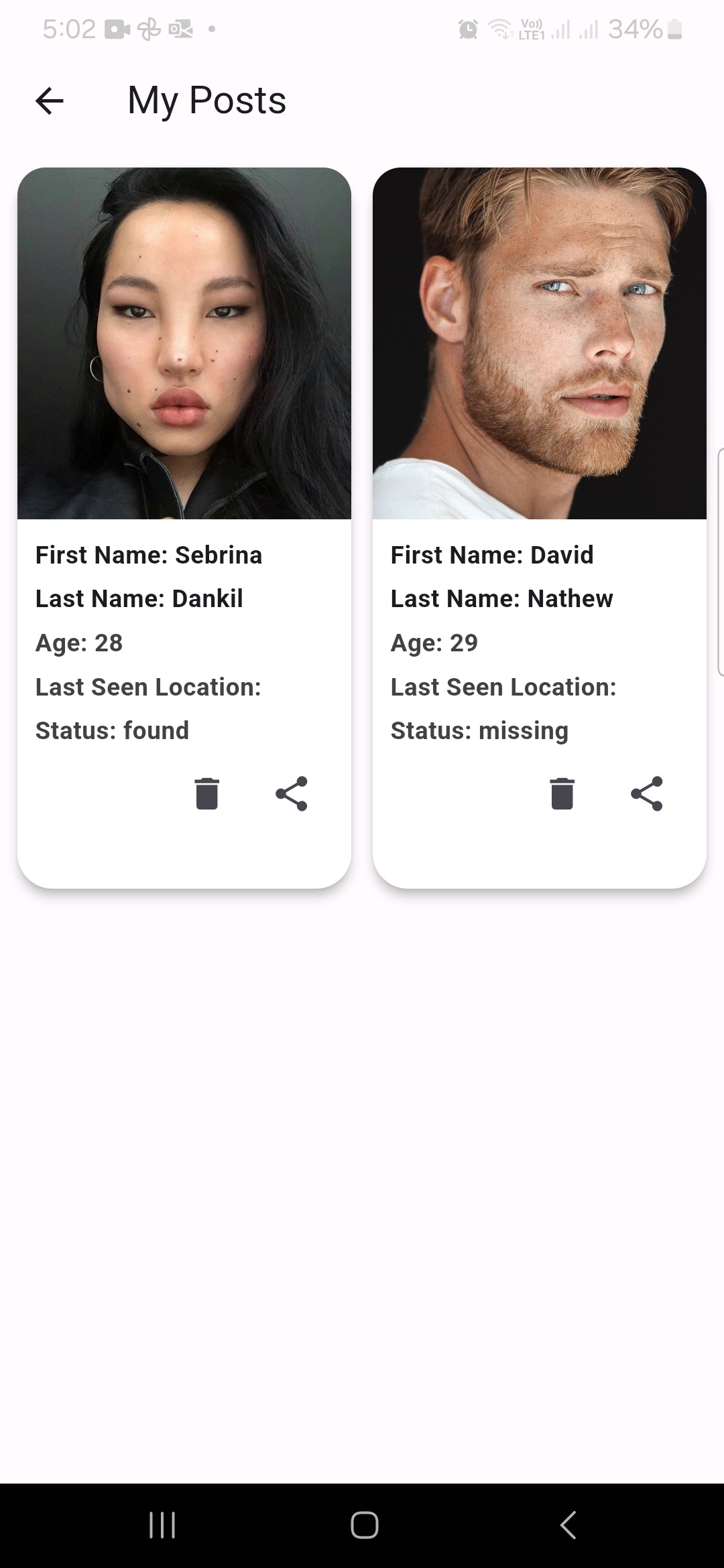 Missing Person Finder - Screenshot 3