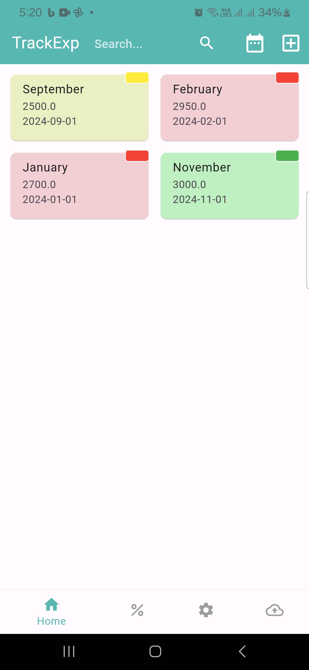 TrackExp - Screenshot 1