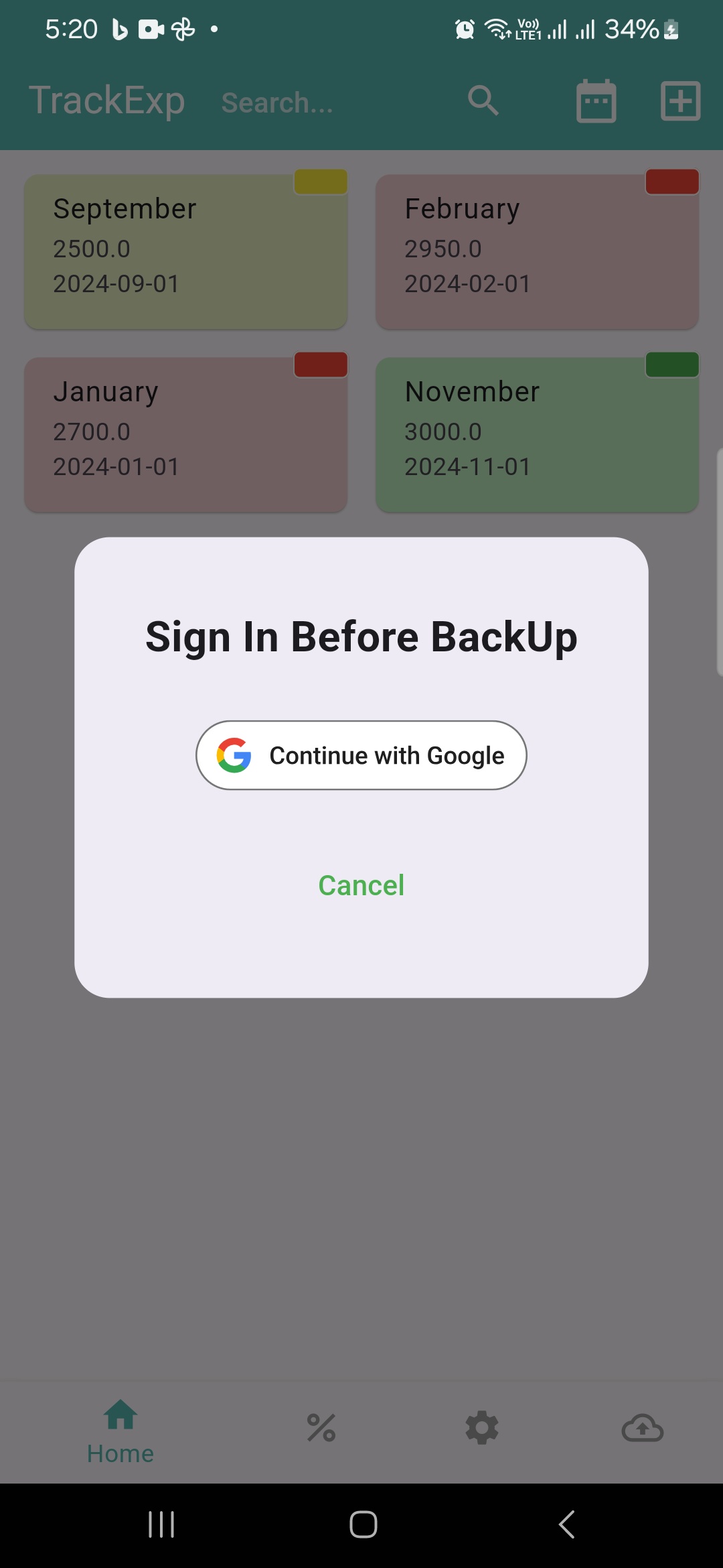 TrackExp - Screenshot 2